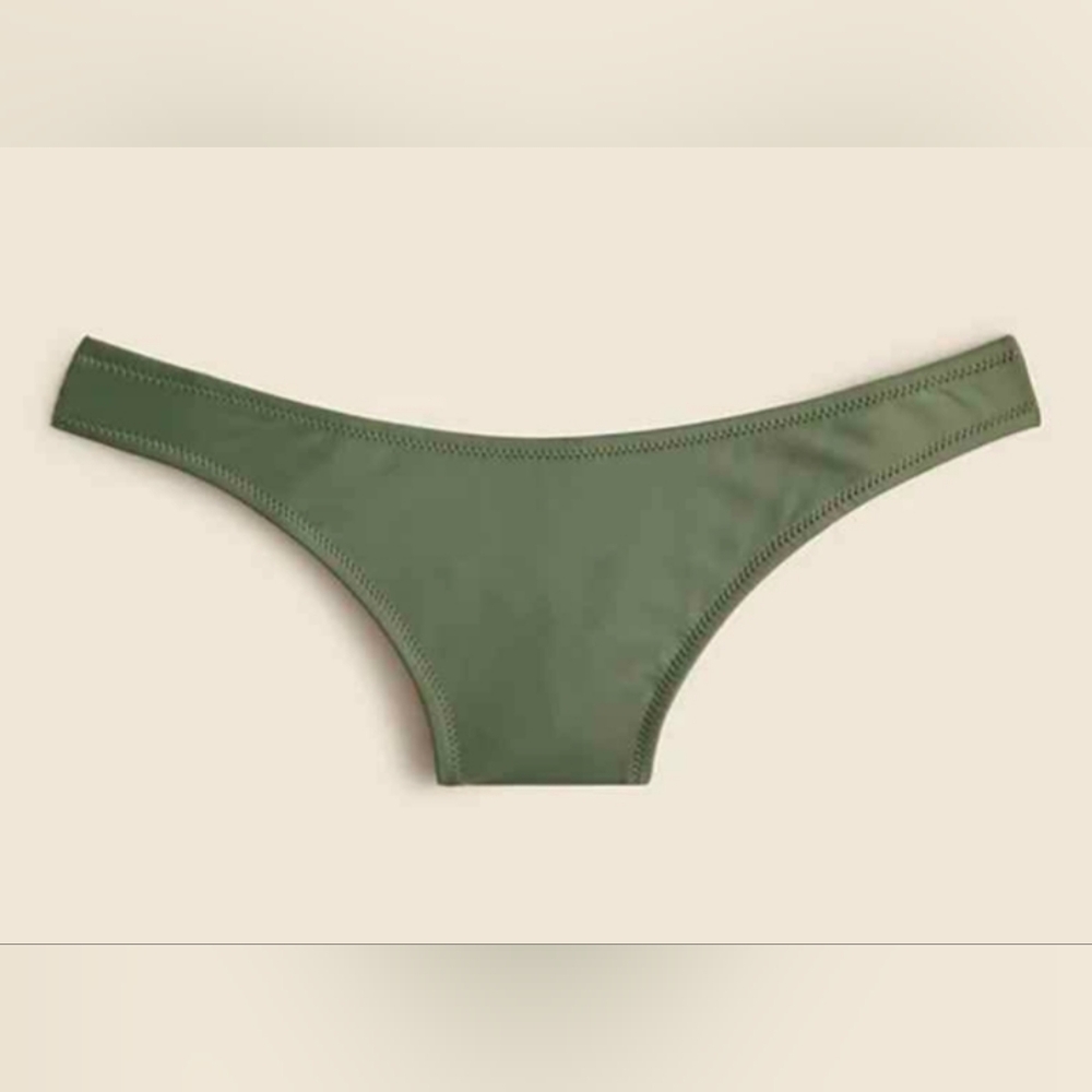NWT J. Crew medium bikini bottom, cool cypress color